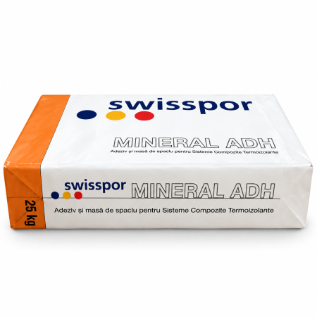 Adeziv si masa de spaclu Swisspor Mineral ADH, 25 kg
